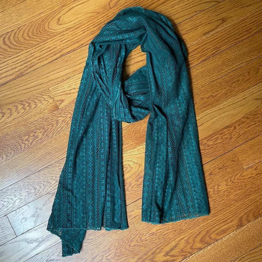 Emerald green scarf